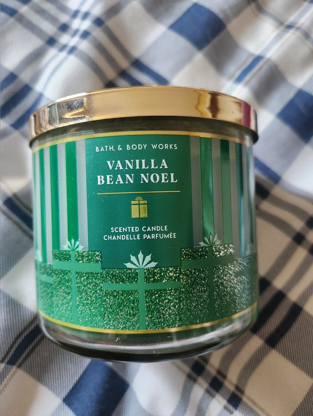 Bath & Body Works Vanilla Bean Noel 3 Wick Candle
